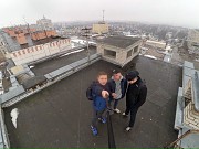 На крыше многоквартиного дома в Костроме